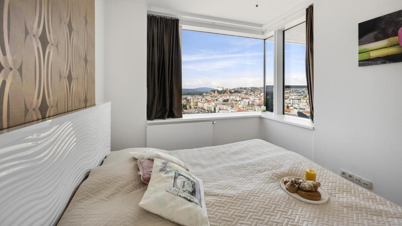 Panorama - Sunset And Castle View, 22Nd Floor, Garage, Ac Bratislava Exterior foto