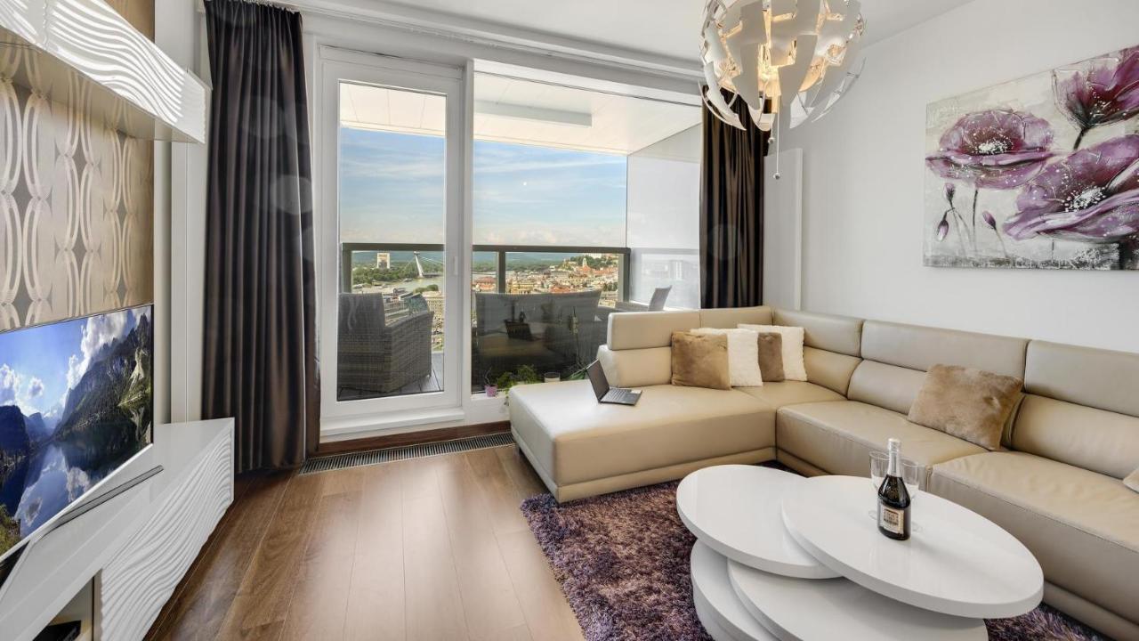 Panorama - Sunset And Castle View, 22Nd Floor, Garage, Ac Bratislava Exterior foto